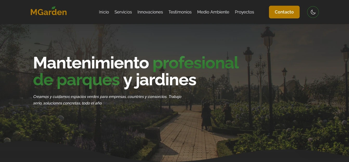 Vista previa de MGARDEN – Mantenimiento Profesional de Espacios Verdes